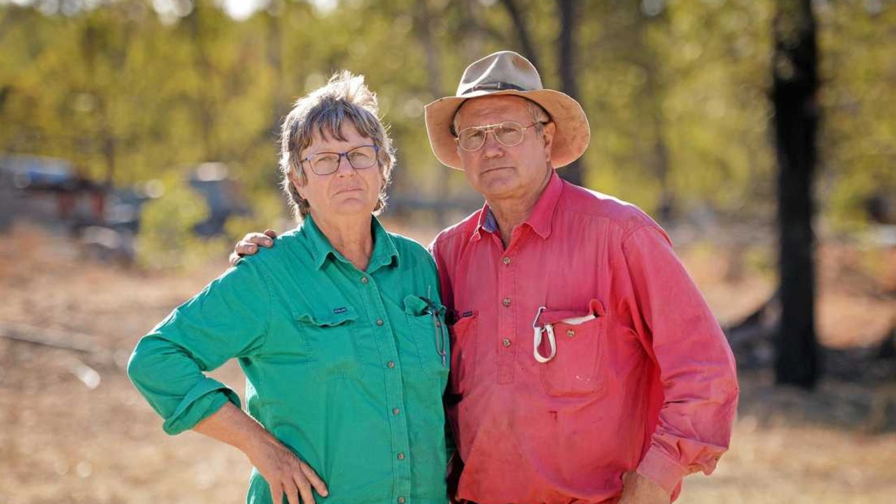 Judy and Mick Cook believe aliens have mutilated 20 cows on their property. Picture: Stuart Quinn