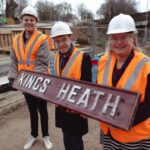 Historic Kings Heath station sign marks comeback of Camp Hill line