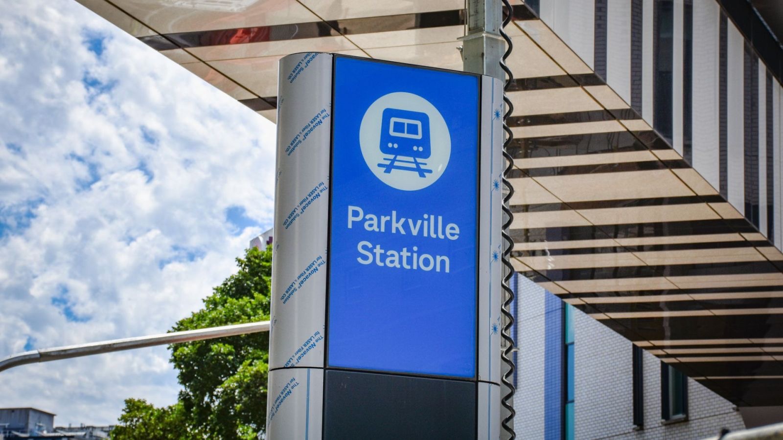 A map of Parkville Railway Station