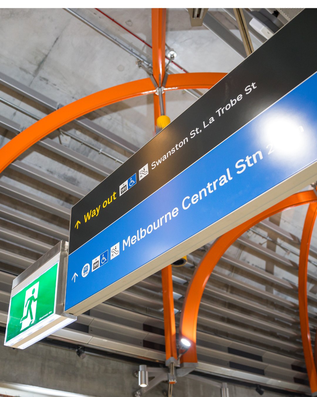 State Library Station platforms are taking shape