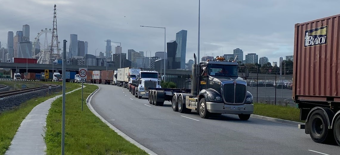 Melbourne Truck drivers take concerns to DP World